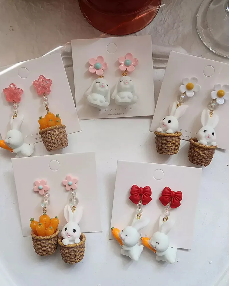 Handmade Bunny Earrings